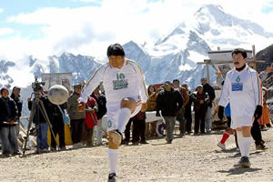 Competição de futebol em região com elevada altitude